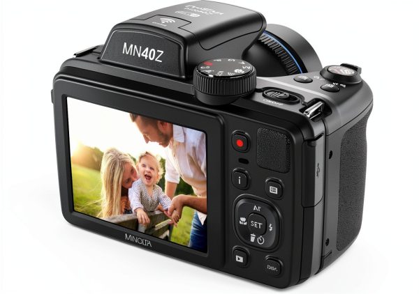 Minolta ProShot MN40Z Bridge Camera 20MP 40x Zoom Black-5