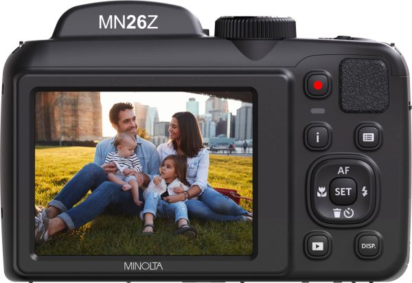 Minolta ProShot MN26Z Bridge Camera 20MP 26x Zoom Black-3