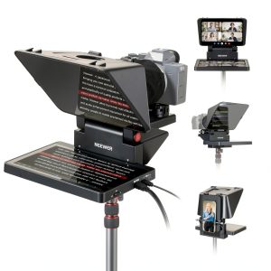 Neewer 11 Inch Teleprompter with Monitor for Live Streaming-0
