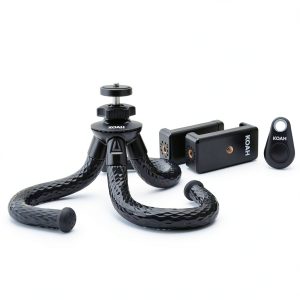Flexible Tripod Bendable Legs Bluetooth Phone Camera Mount-0