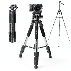 Movo MV-T5 Aluminum Travel Tripod for DSLR Cameras-0