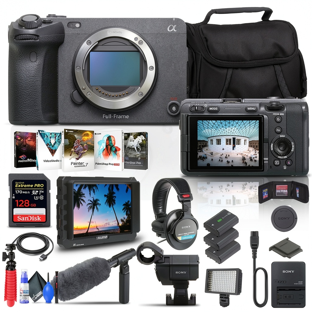Sony FX3 camera in use during outdoor filming