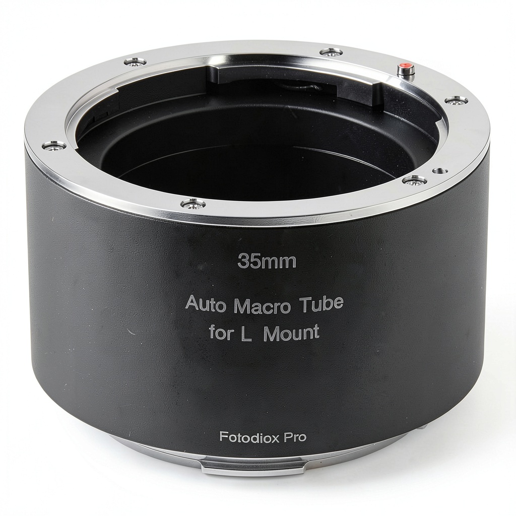 Fotodiox Pro Auto Macro Extension Tube attached to a Canon RF camera