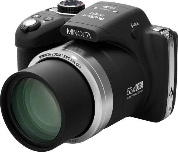 Minolta ProShot MN53Z Bridge Camera 16MP 53x Zoom Black-0