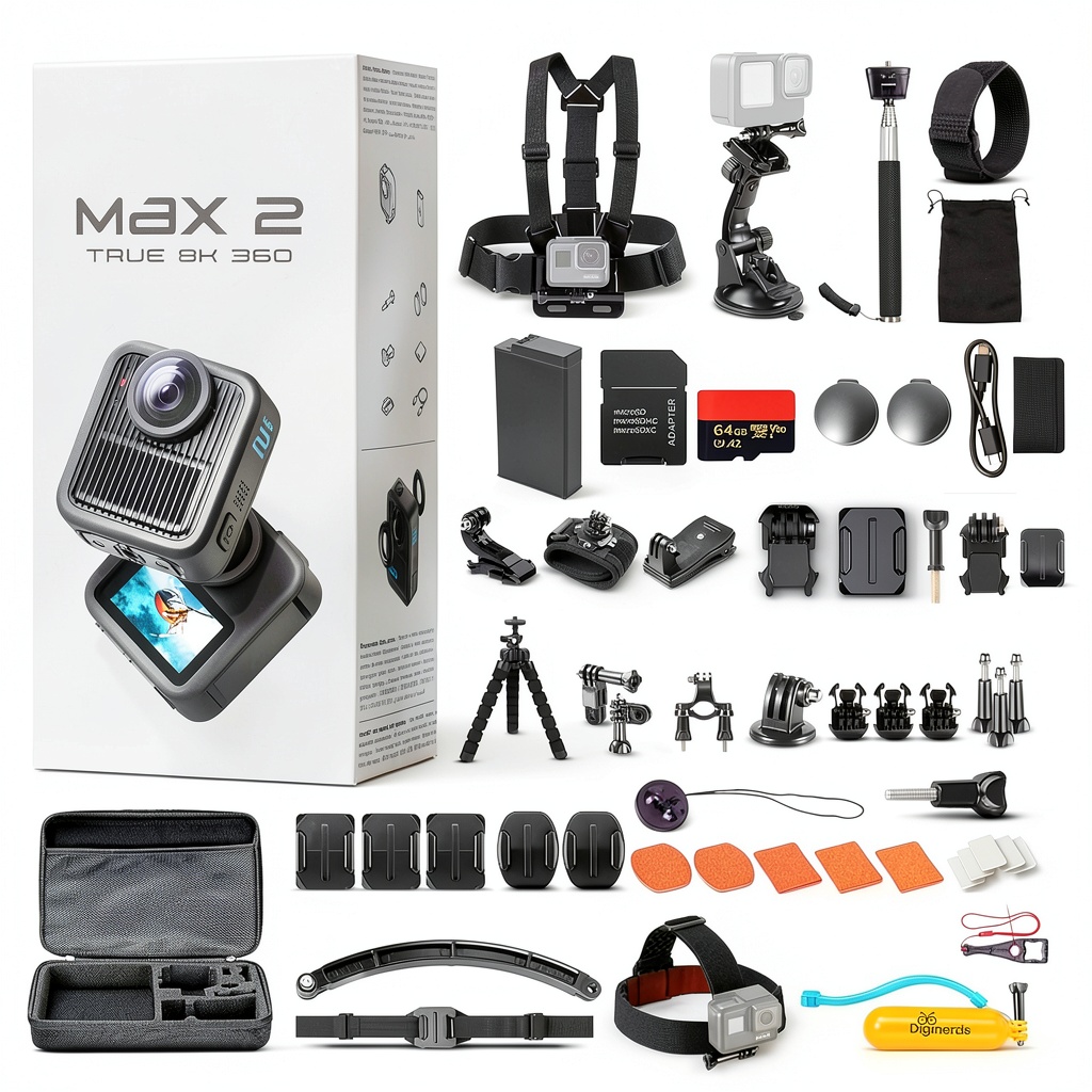 GoPro MAX2 capturing 360 video in an outdoor setting