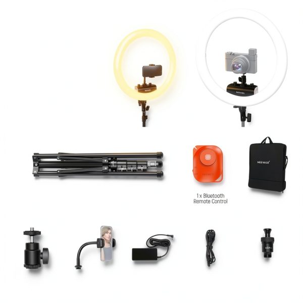 Neewer 18 Inch Ultra Thin Ring Light App Control for-8