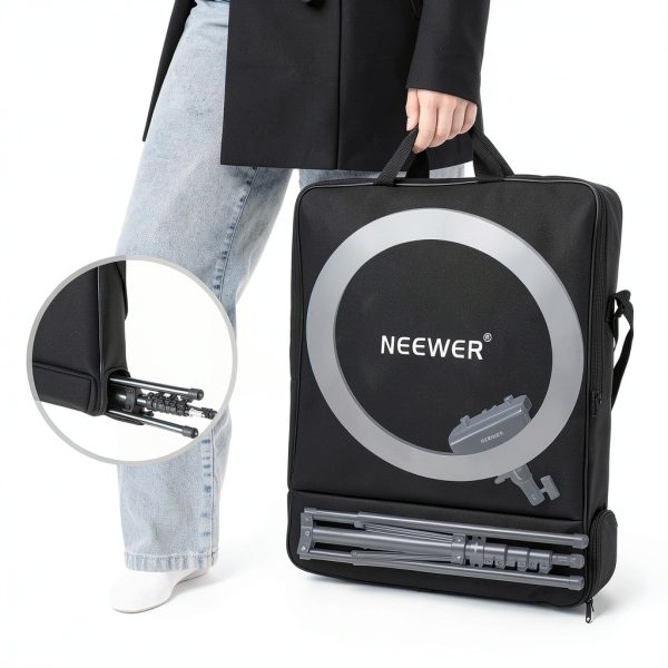 Neewer 18 Inch Ring Light Tripod Stand Phone Holder Remote-6