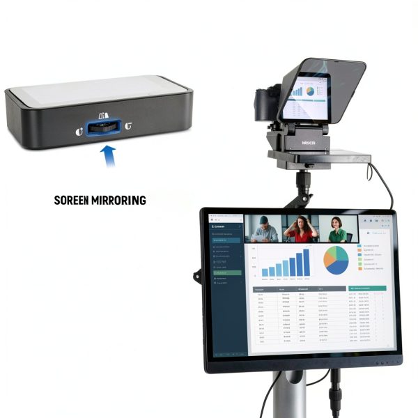 Neewer 11 Inch Teleprompter with Monitor for Live Streaming-2