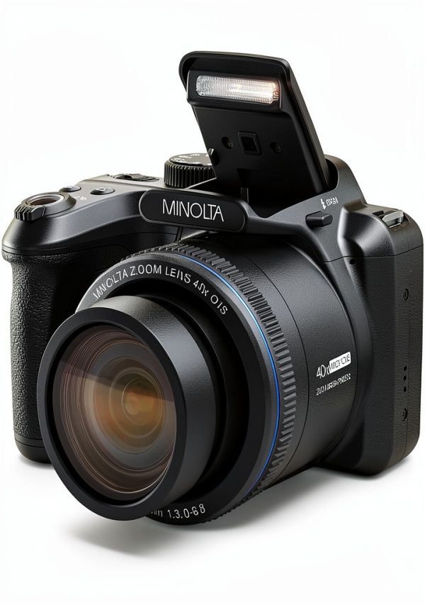 Minolta ProShot MN40Z Bridge Camera 20MP 40x Zoom Black-0