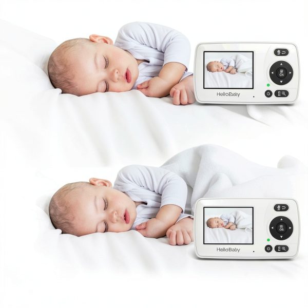 HelloBaby HB2530 Baby Monitor 2.4" LCD Night Vision Two‑Way Audio-5
