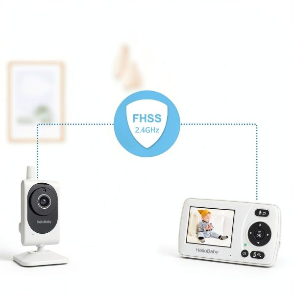 HelloBaby HB2530 Baby Monitor 2.4" LCD Night Vision Two‑Way Audio-3