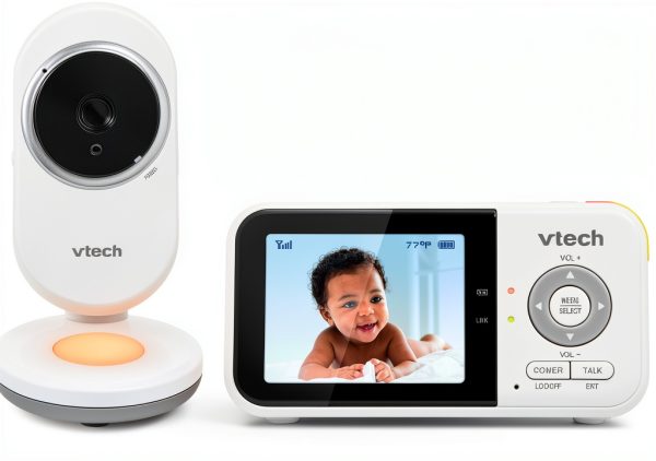 VTech VM3254 Video Baby Monitor 2.8" LCD Night Light 19h Battery-0