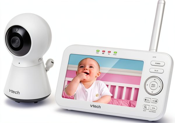 VTech VM5254 Digital Video Baby Monitor with 5‑inch LCD Night Light-1