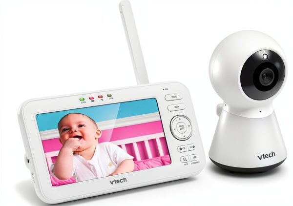 VTech VM5254 Digital Video Baby Monitor with 5‑inch LCD Night Light-2